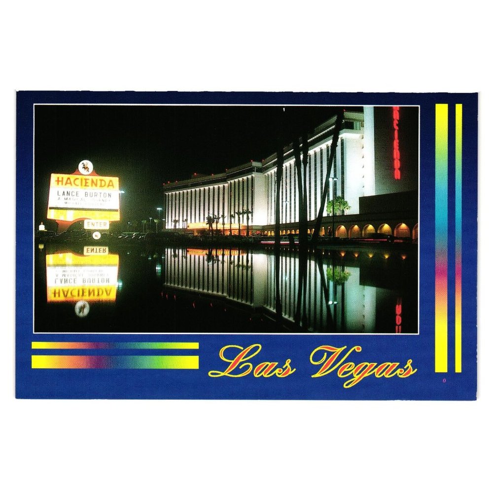 Hacienda Hotel Vintage Postcard Las Vegas Strip Gambling Vacation Hotel Resort